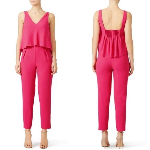Trina Turk fuchsia colour jumpsuit, size 4 - Picture 1 of 7